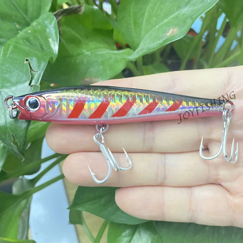 1Pcs 95mm 40g Heavy Minnow Sinking Wobbler Jerkbait Seabass Trout Fishing Lure Isca Pesca Hard Bait Minnow 9006