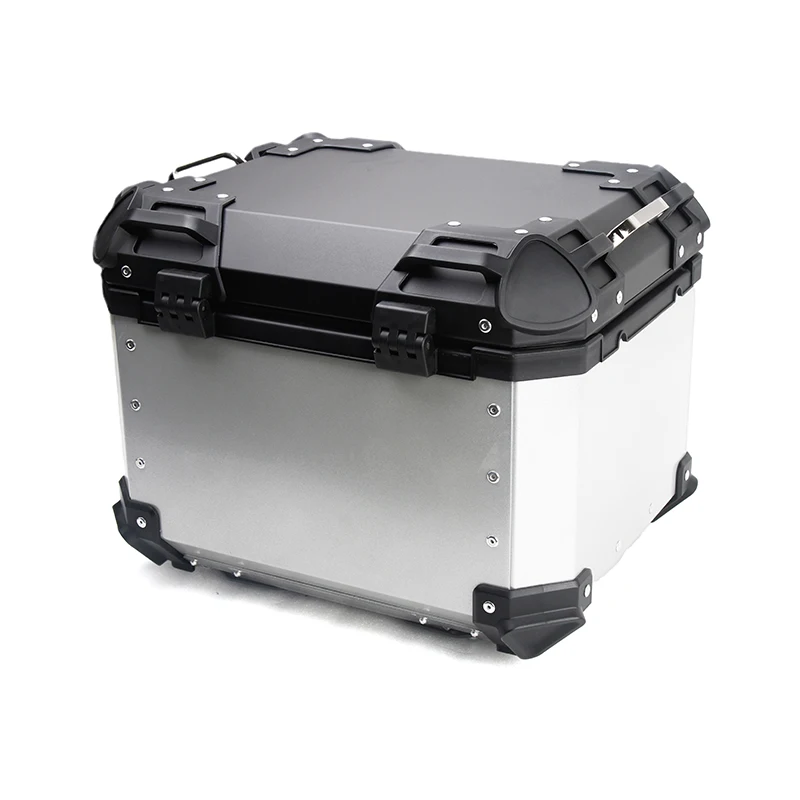 STLF HKSa 45L الناقل الأمتعة الرف الخلفي دراجة نارية صناديق قوس الأمتعة السلة سبيكة علوية دراجة نارية الذيل جذع لصندوق #6