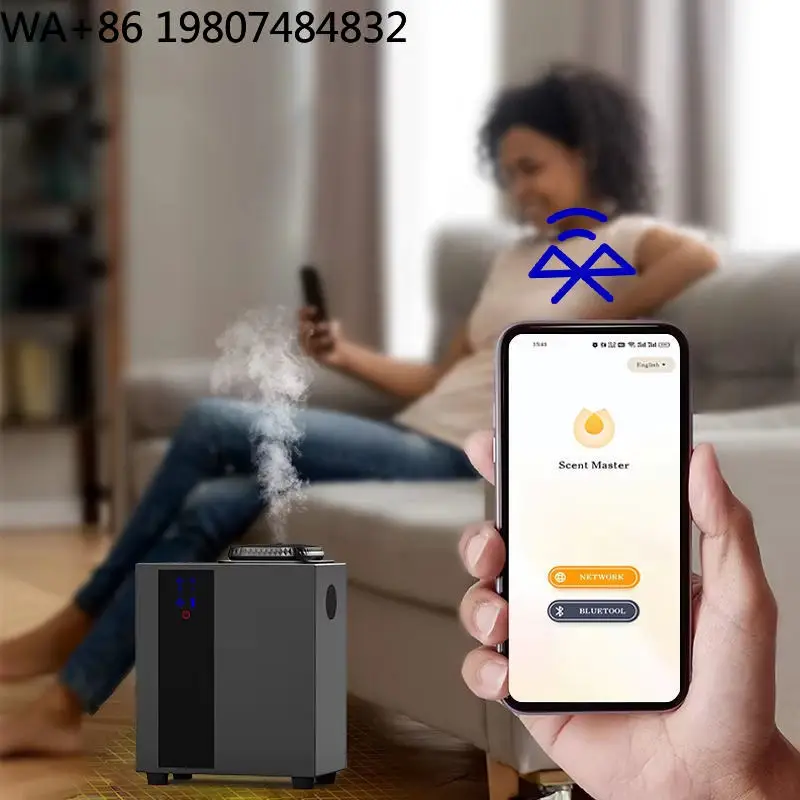 App Controlled HVAC Waterless Scent Nebulizer Essential Oil Fragrance Diffuser Silent Large Coverage Perfume Sprayer For Hotel