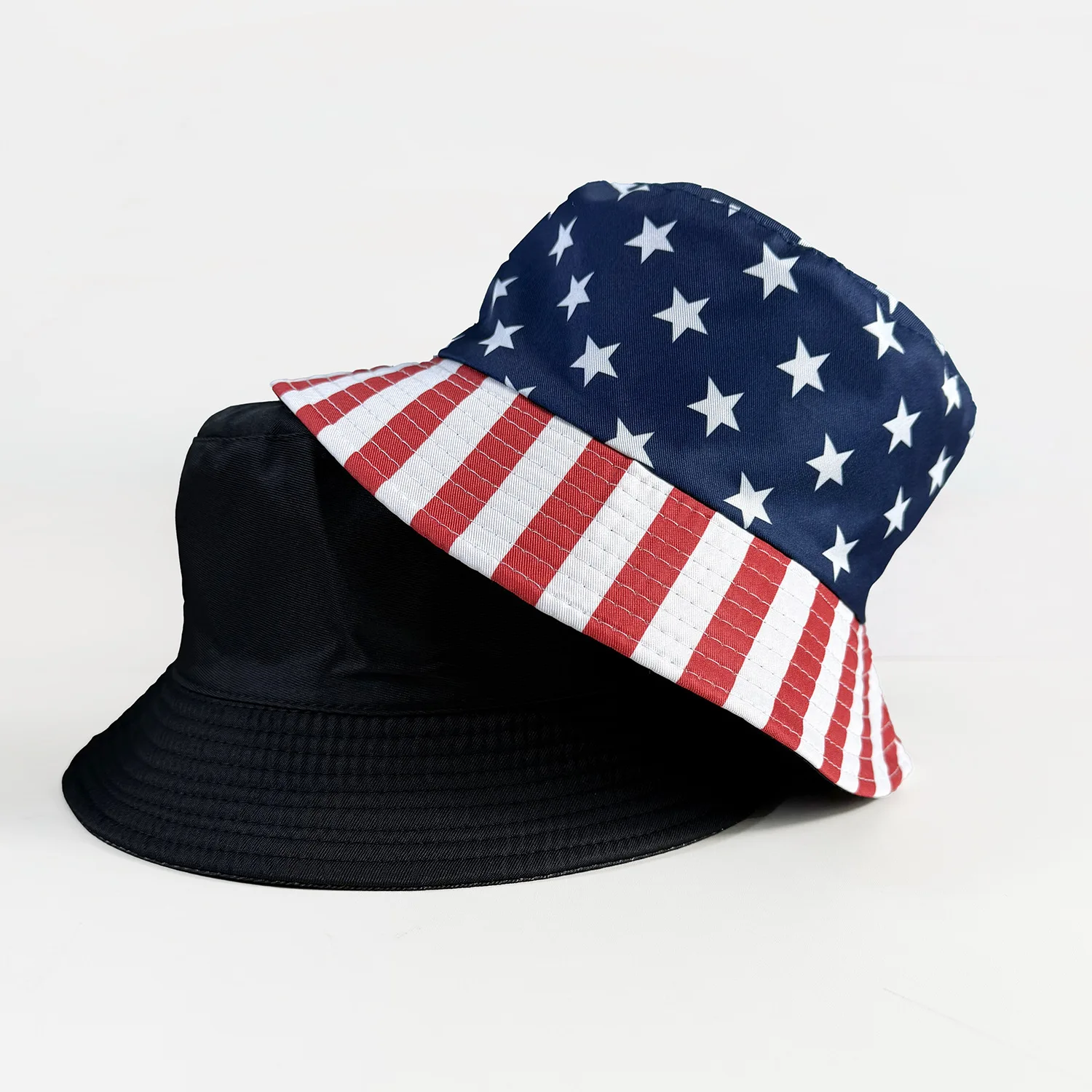 2026 Football Cup USA Hat American Flag Stars and Stripes Bucket Hats Kids Outdoor Outing Shading Soccer Basin Caps view 2
