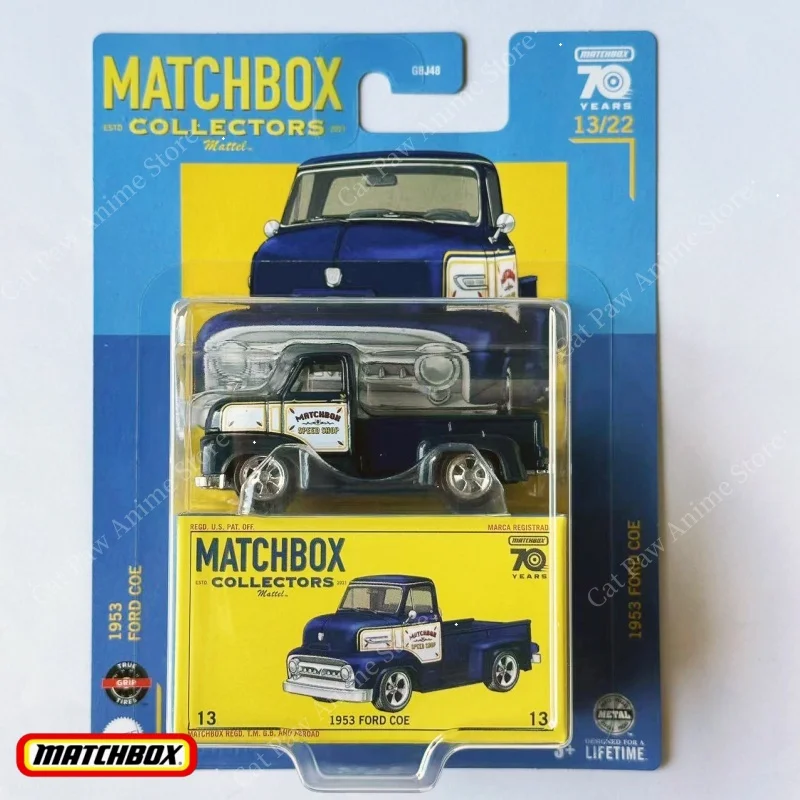 

Копия пикапа Ford COE 1953 года, литая под давлением коллекционная машина, масштаб 1:64, радиоуправляемая модель игрушечного автомобиля