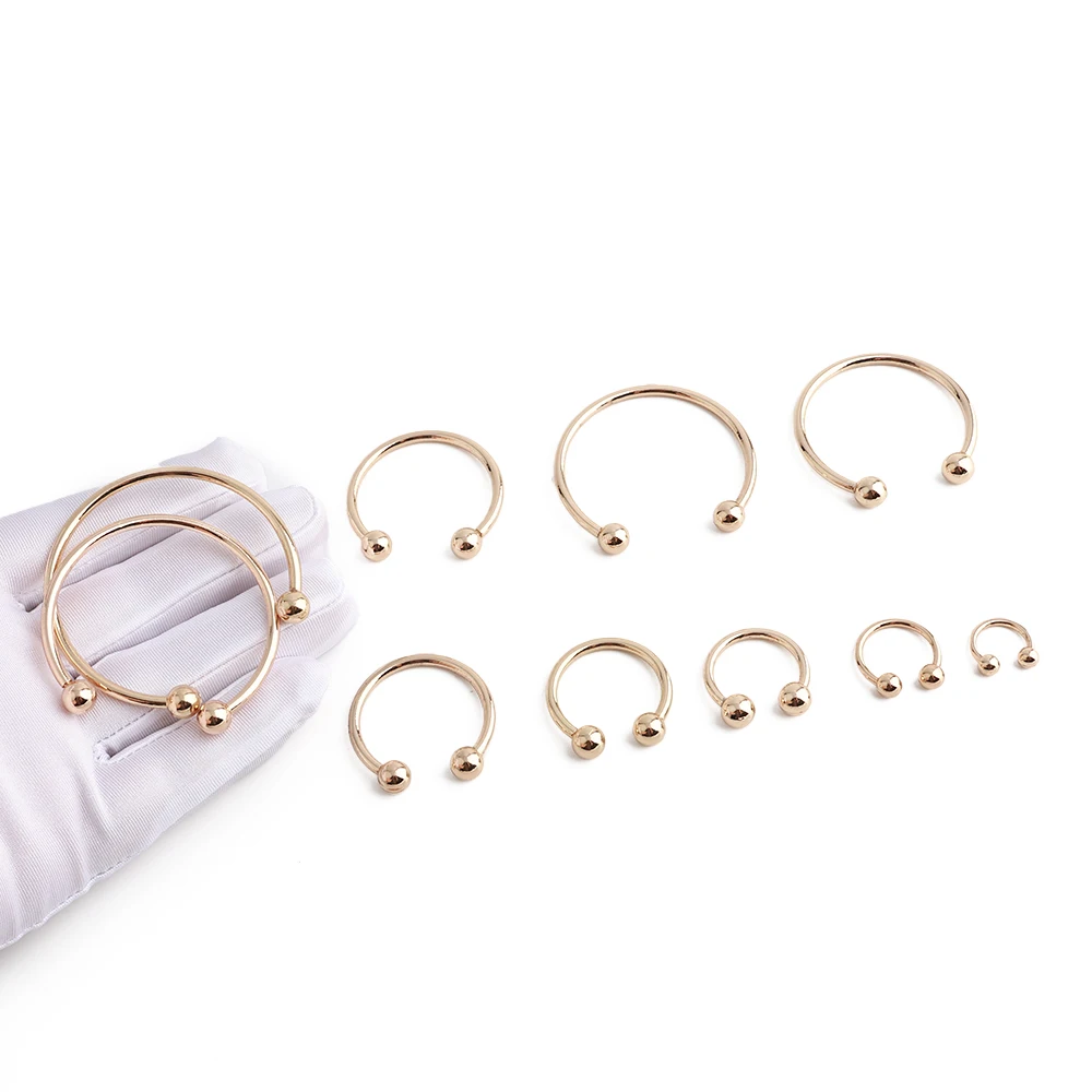 10/30/60PCS Detachable D-Buckle Metal Opening D Ring For Shoulder Bag Belt Strap Swimwear Decor Hat Horseshoe Hook Accessories