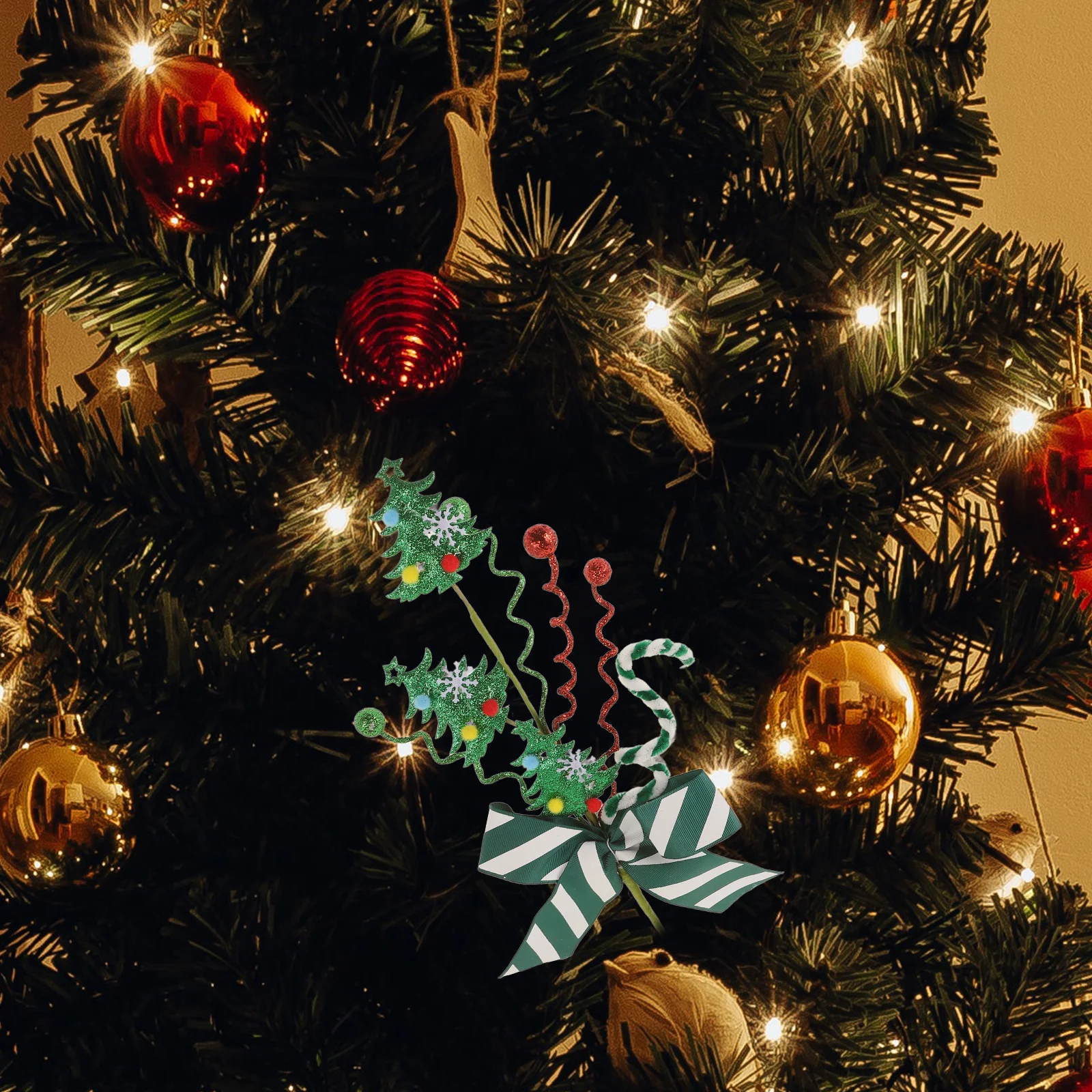 Nouveauté choix de Bouquet d'arbre de noël pour les décorations de vacances améliore l'atmosphère Festive charme Unique magnifiquement conçu