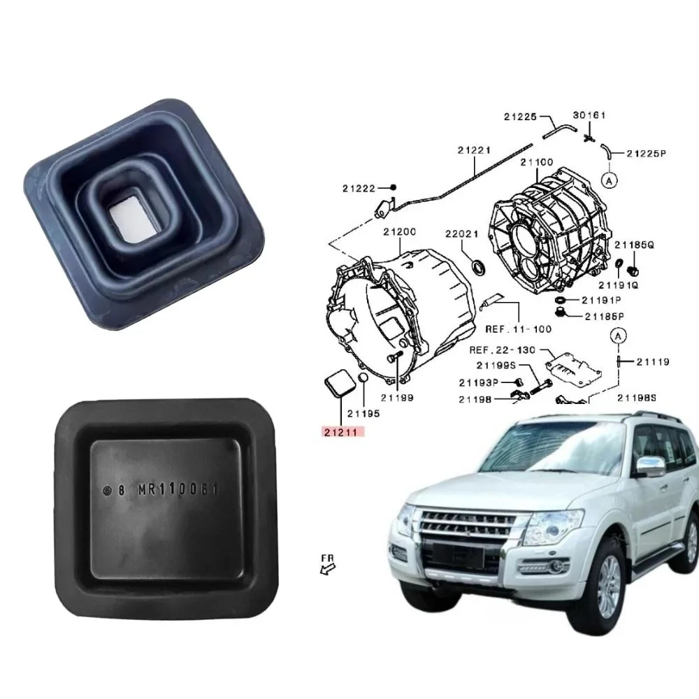 Clutch Hous Inspection Hole Rubber Shell for Pajero V90 V80 Gearbox Duct Rubber V70 V60 V40 for Pajero Sport K90 MR110061