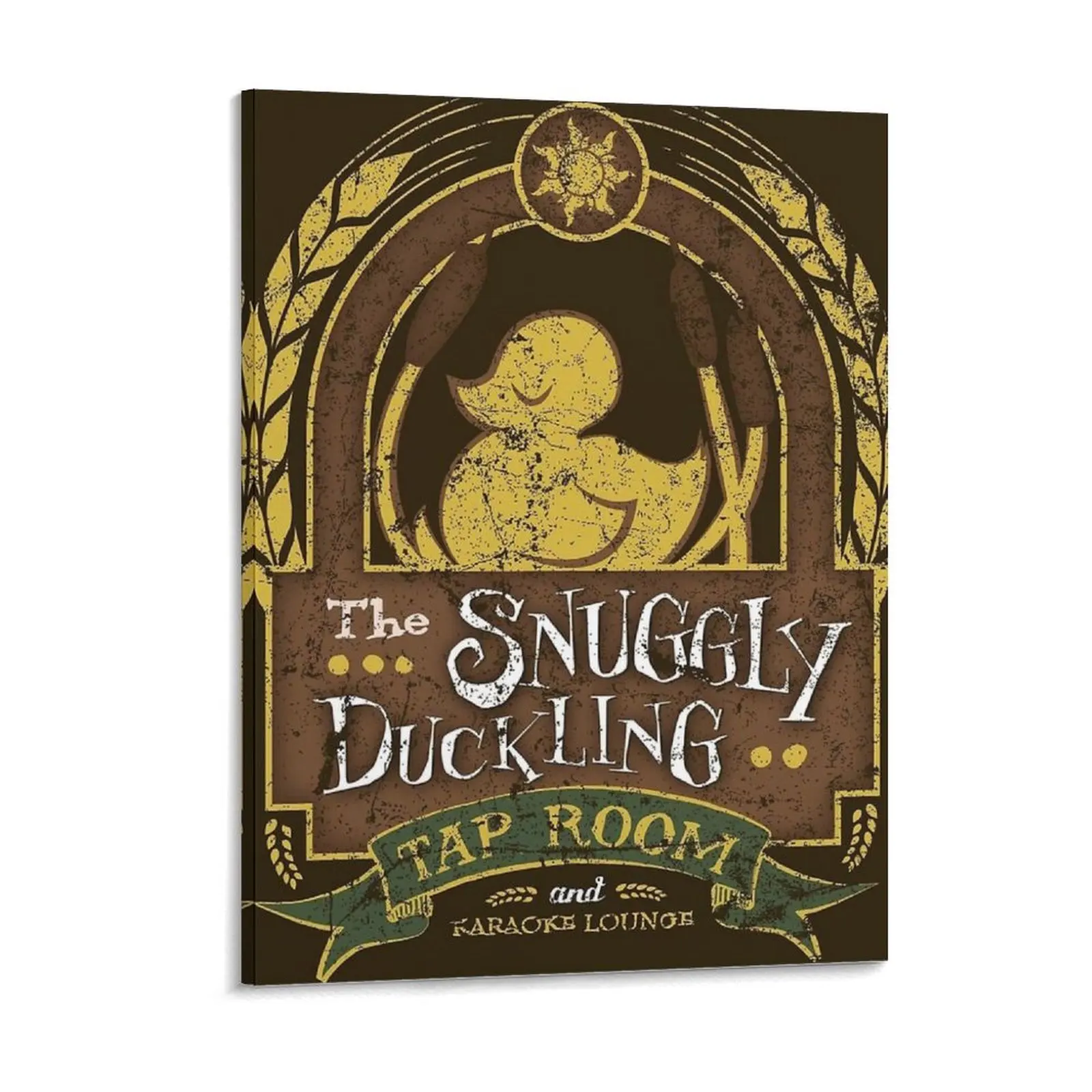 The Snuggly Duckling Tap Room Canvas Paintings Designing Cave Pub Plaques Cinema Garage Metal Posters