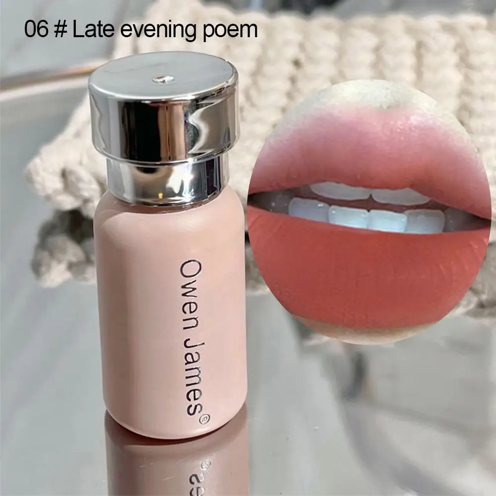 Zachte Mist Mousse Lip Glazuur Fluweel Matte Lippenstift Met Cosmetica Gemakkelijk Niet Lippenstift Plakkerige Make-Up H2t1