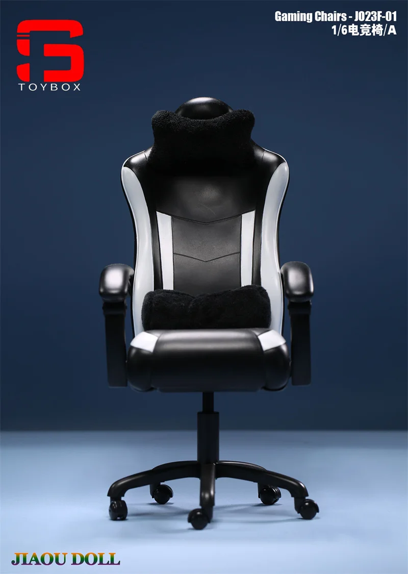 JIAOU DOLL JO23F-01 1/6 Scale Miniature Gaming Computer Chair Office Game Chair Fit 12