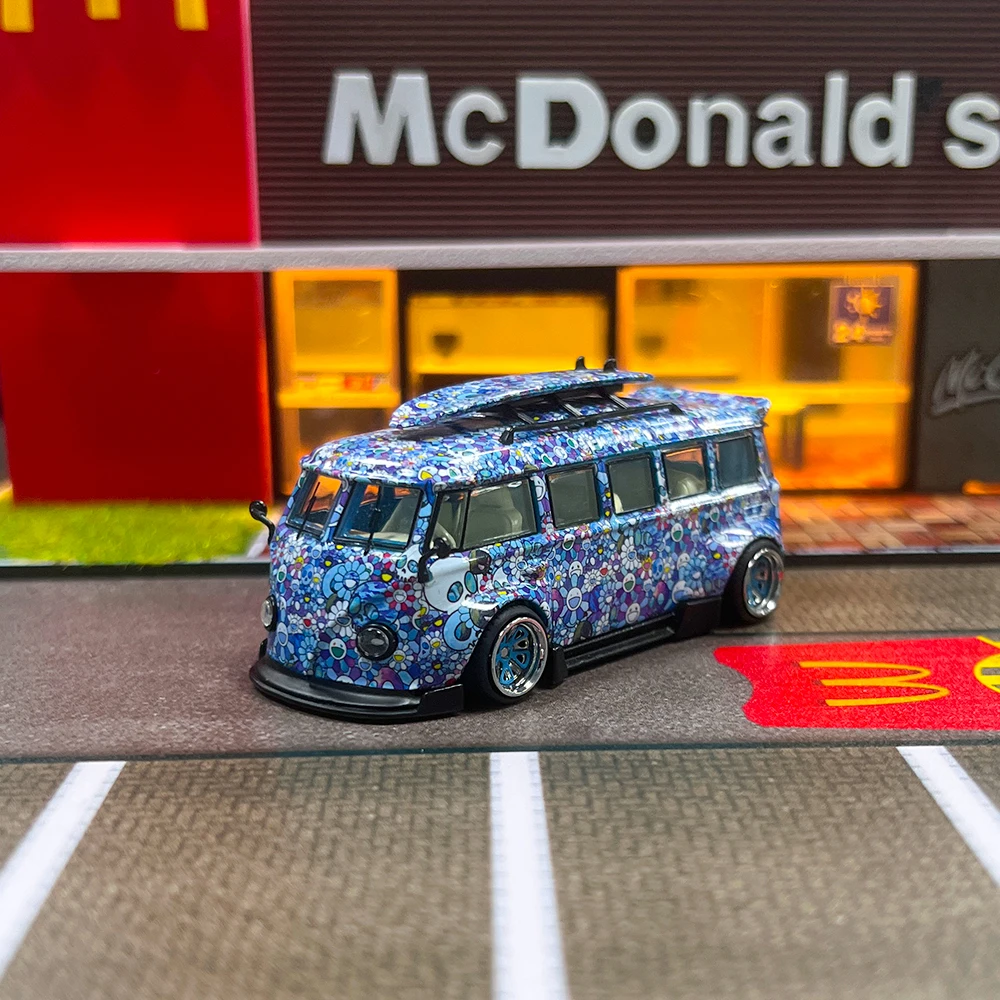 

Liberty 1:64 Dark Sunflower T1 Kombi Van Camper Sports Model Diecast Metal Car