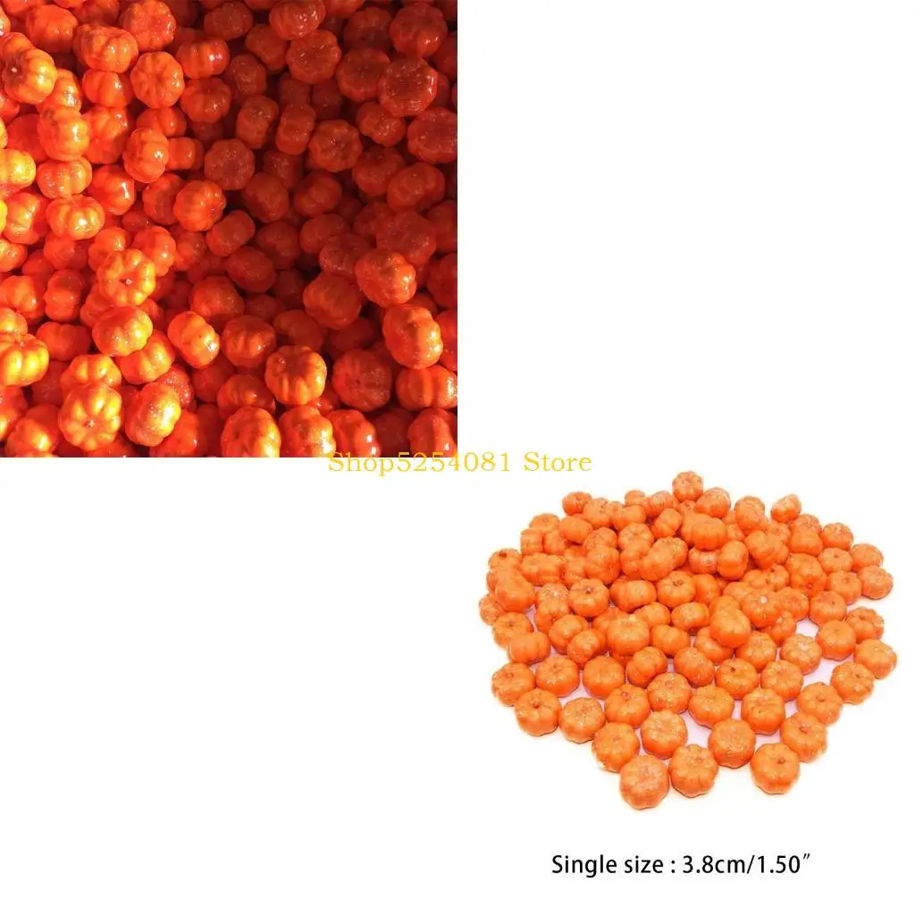 AXYC Mini Artificial Pumpkin Fake Simulation Vegetabl Happy Halloween Decoration Office Shopping Mall Halloween Decor Props