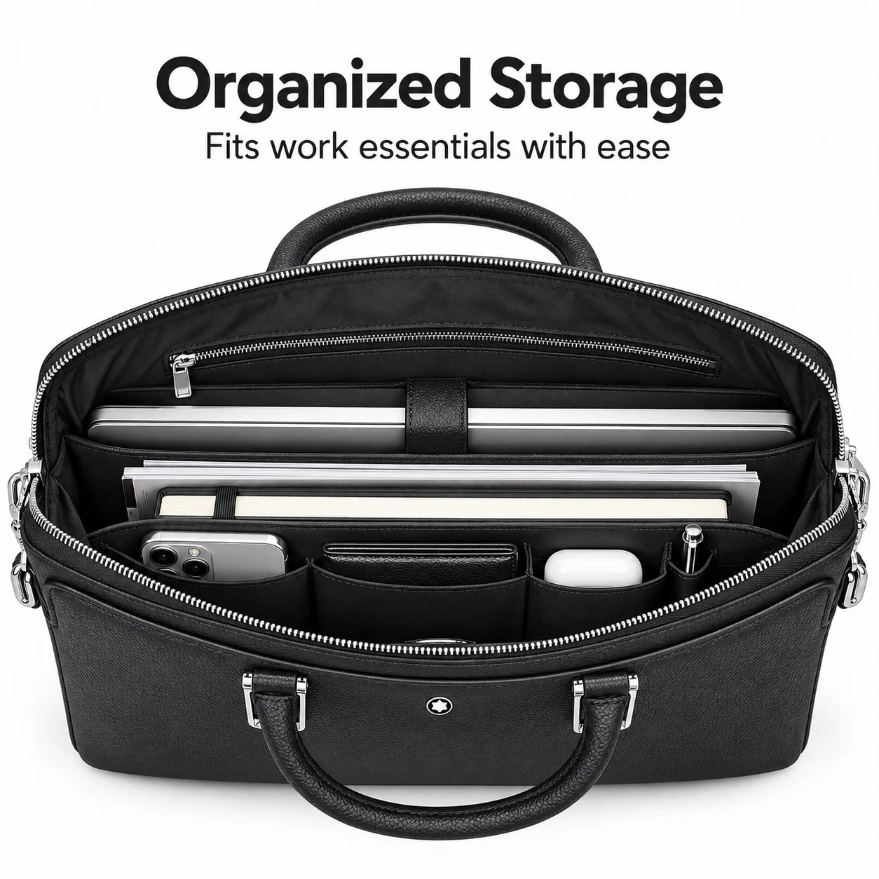 Men Briefcase Leather Handbag  - Leather Briefcase review and price