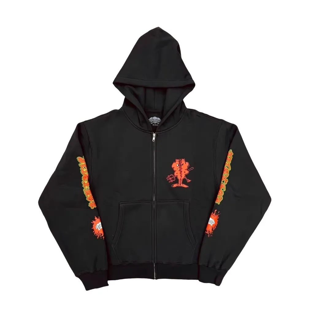 New Men KEN CARSON Playboi Carti TWONINE Tour Pullover Hoodies Hoody Hooded Sweatshirts Velvet Cotton Thick Fleece US Size D12
