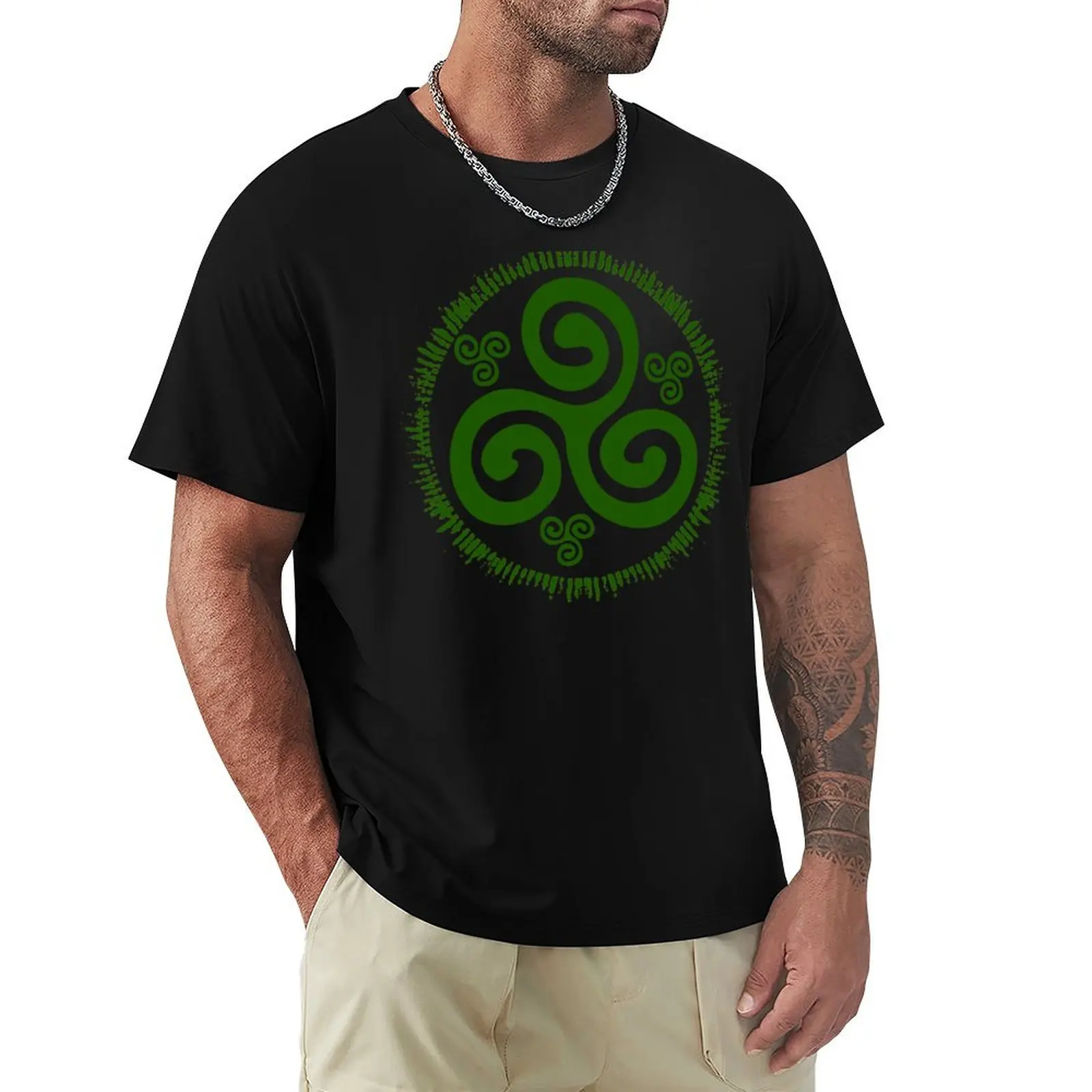 The Triskel T-Shirt t shirt man plain T-Shirt