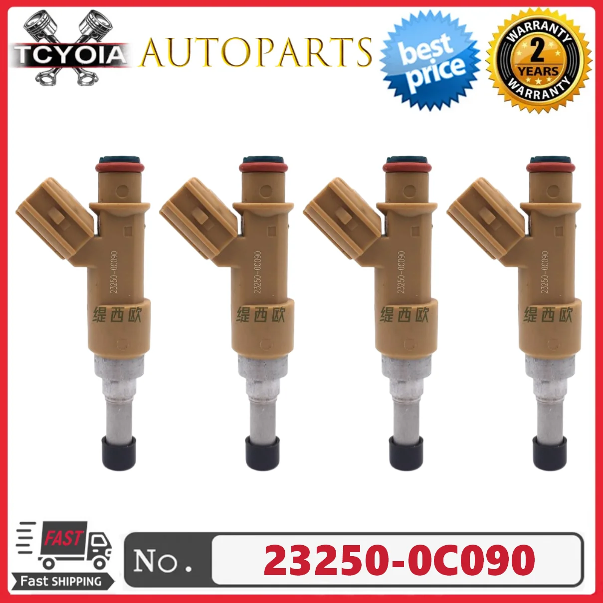 

New 4pcs/lot 23250-0C090 23209-79215 fuel injectors for 2002-2014 Toyota tundra