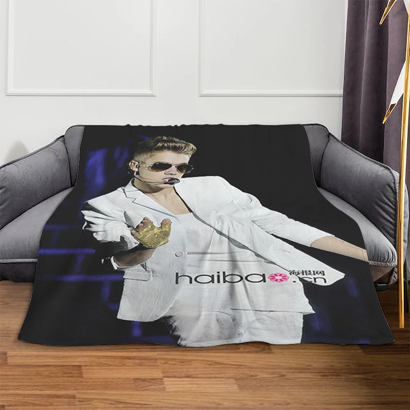 Sofa Blankets A-Justin Biebers Microfiber Bedding King Size Blanket Fluffy Soft Blankets Warm Knee Fleece Camping Custom Blanket