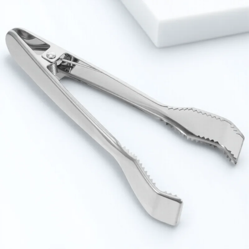 

Stainless Steel Clip Food Tweezers Multifunctional Clamp Sawtooth For Bars Ice Clip With Tooth Coffee Shops