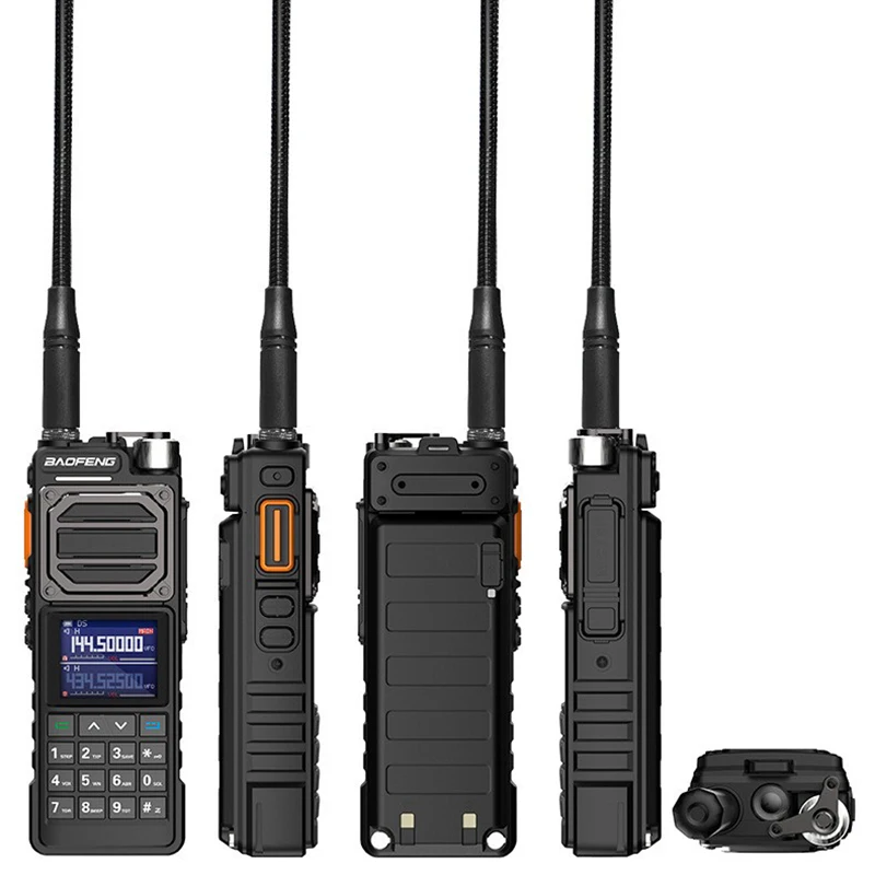 Imagem -06 - Baofeng Long Range Walkie Talkie Ham Radio Tri-band Freqüência de Cópia Alta Poderosa Portátil tipo c ao ar Livre em Dois Sentidos Bf-uv25l Uv25