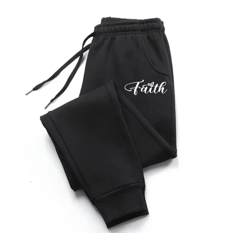 2026 Unisex-Sweatpants mit Buchstabendruck, Herbst-Winter-Jogginghose mit Fleecefutter, Outdoor-Sport-Fitness-Freizeithose, Übergröße – Detail 3