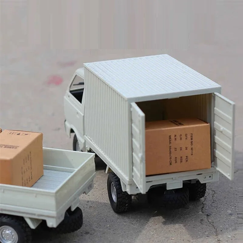 WPL D12 Rc Auto Simulatie Drift Klimmen Truck 1:10/1:16 Led Licht Cargo Rc Elektrisch Speelgoed Model voor Jongens Kerst Verrassing Geschenken