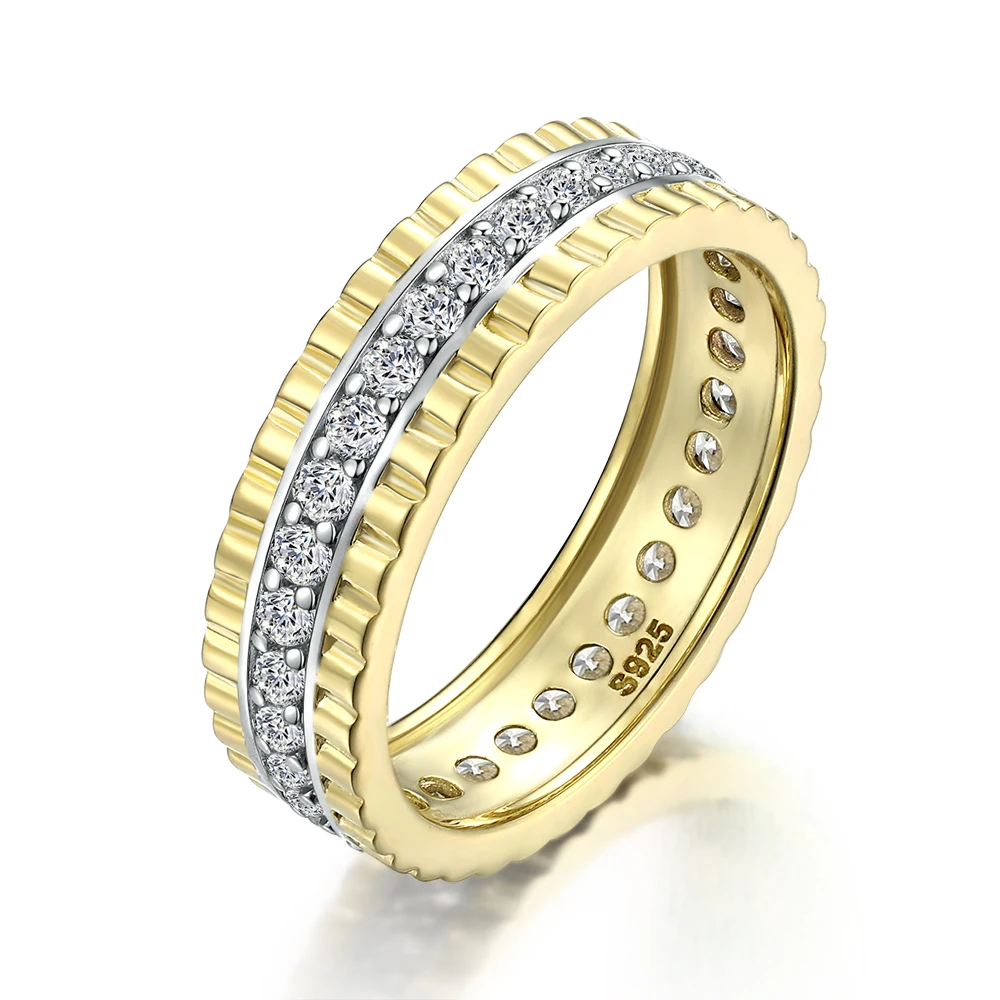 

Fashion Jewelry 925 Sterling Silver Rings 18K Gold Plated Silver 925 Rings Girls Women Jewelry