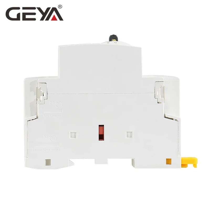 GEYA GYHC 2P 40A 63A 2NO or 2NC Manual Household Modular DIN Rail AC Contactor AC220V 230V Manual Control