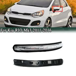 For Kia RIO Mk3 2011-2016 Side Rearview Mirror LED Side Turn Signals Light Side Wing Repeater Indicator Lamp 87624-1W000