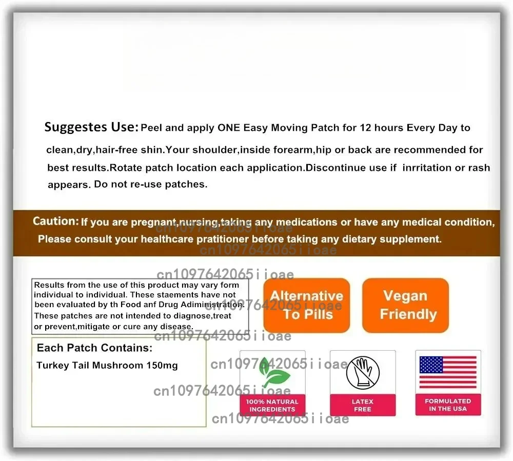 Turmeric Curcumin Transdermal Patches Joint, Health & Cognitive Support- 30 Patches