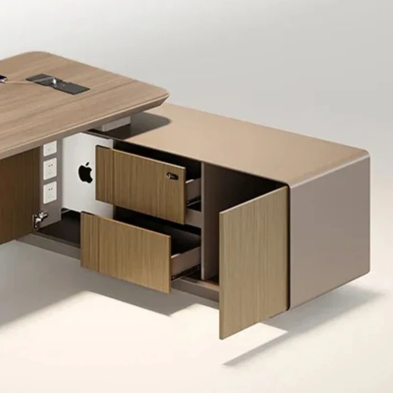 

L Shaped Desks Computer Light Luxury Commercial Desk Sets Qimink Fancy Storage Pliante Cabinet Escritorios Gaming Furniture