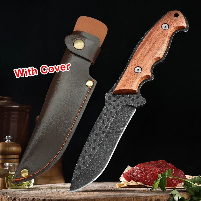 Boning Butcher Knife Hand Forge Blade Kitchen Knives Cleaver Meat Fish Fruit Vegetable Utility Knife Chef Slicing Cooking Tools