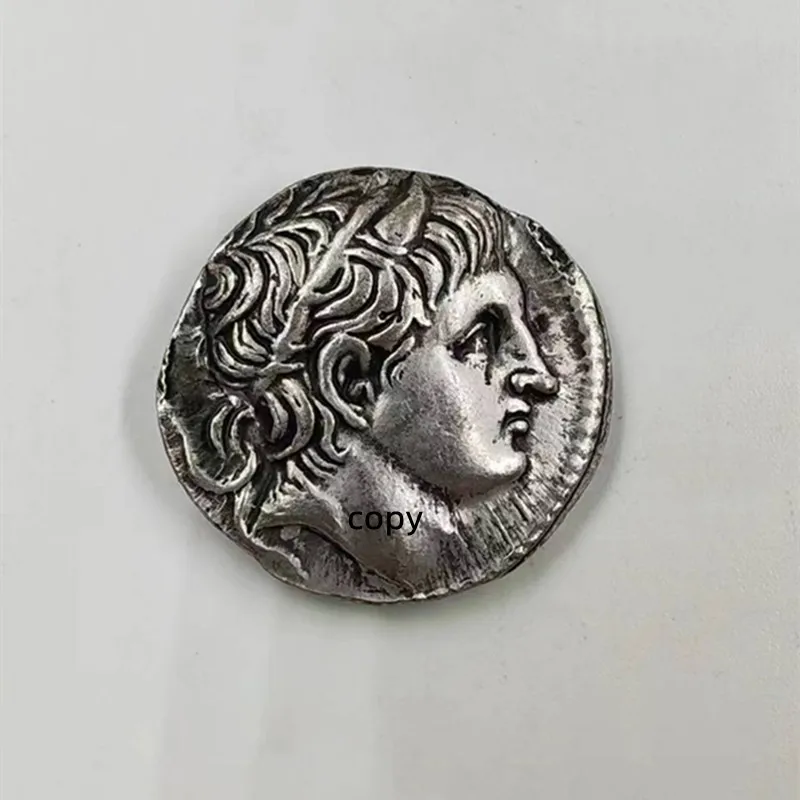 ANCIENT GREEK Silver Commemorative Pating Replica Collections Metal Craft Individual Coins Currency Vintge COPY COIN