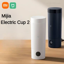 Xiaomi Mijia портативная электрическая чашка с подогревом 2 термос чашка 316 из нержавеющей стали домашний электрический чайник чашки для воды для путешествий на открытом воздухе