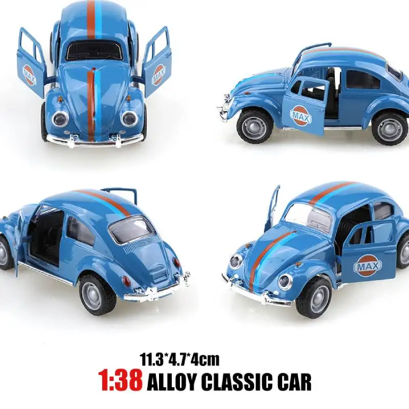 Mini voiture classique rétro en alliage de 11cm, modèle de Simulation 1:38, modèle de véhicule moulé sous pression, décoration de Collection, cadeaux pour enfants, jouet pour garçons