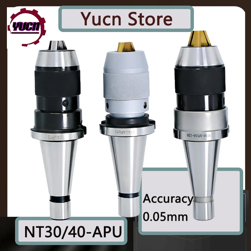 NT30 NT40 APU08 APU13 APU16 APU08 tool holder nt apu series CNC integrated self-tightening lathe tools holder drill chuck collet