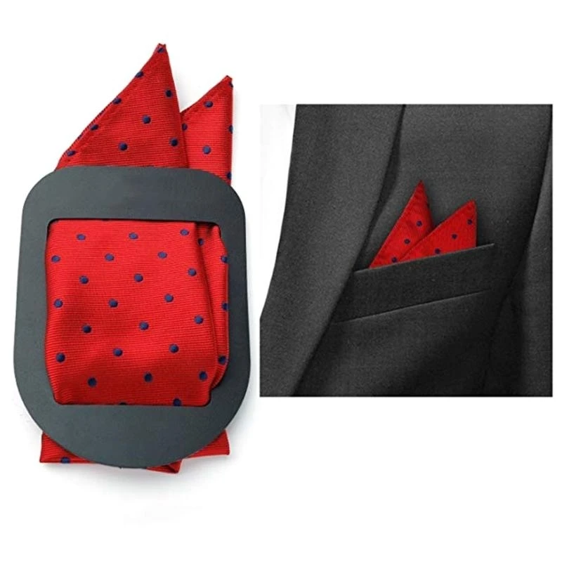  5pcs Pocket Square Holder for Men Suits Gentlemen Tuxedos Vests Dinner Jackets