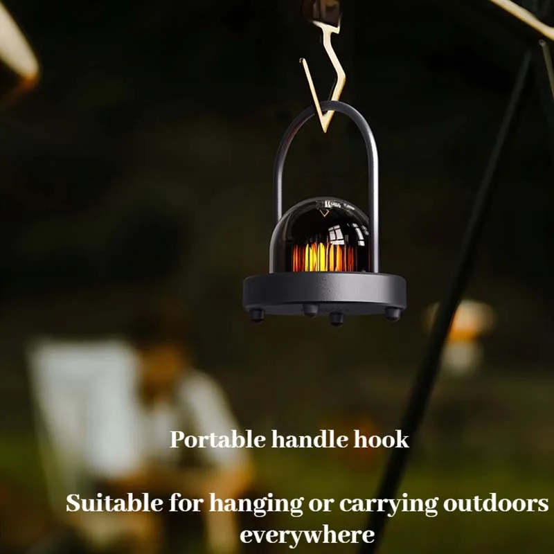 ホワイトノイズアロマキャンプライト、ポータブルテントキャノピーアンビエンスランプポータブル屋外キャンプランプusb充電照明ランプ