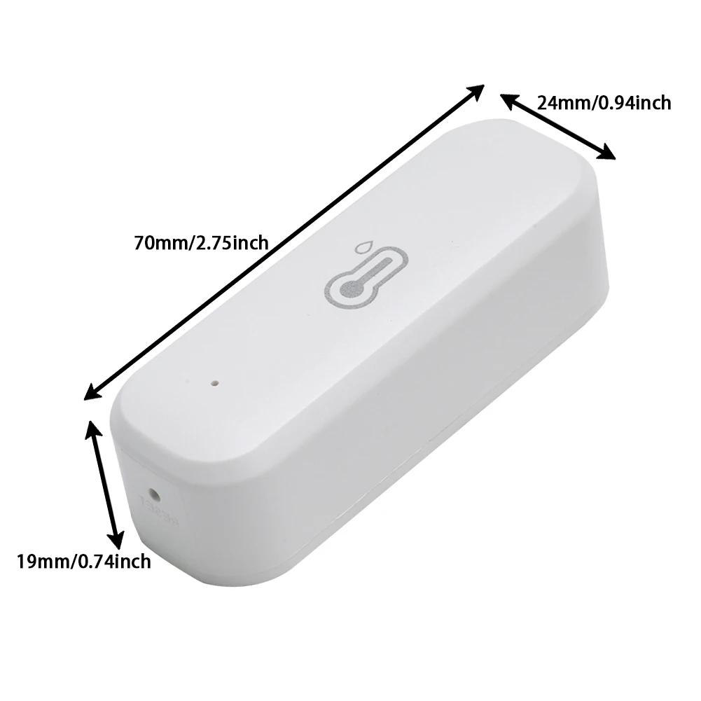 Tuya WiFi Smart Temperature And Humidity Detector APP Remote Monitor Smart Home Work Indoor Wireless Temperature Sensor