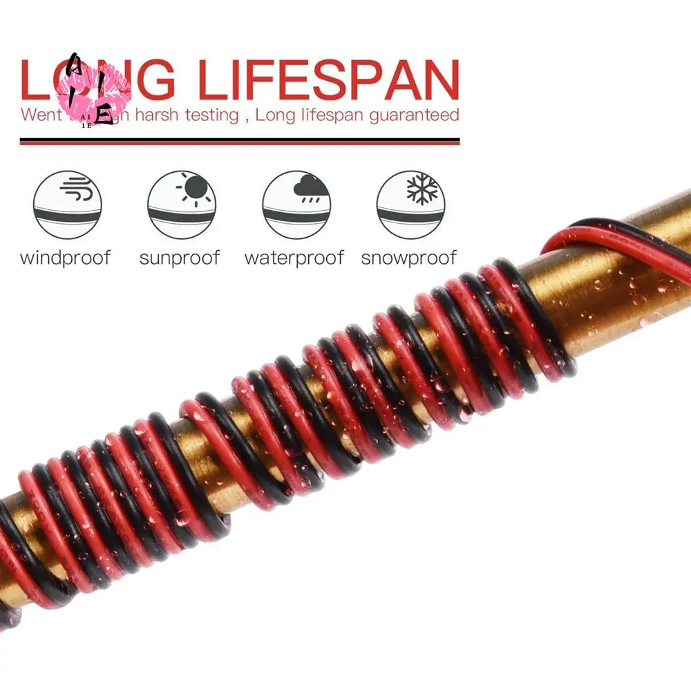 

A11E-2Pin Wire 100M 22AWG 12V/24V Extension Cord Red And Black 2-Wire Stranded Tinned Copper LED Light Bar Power Cord