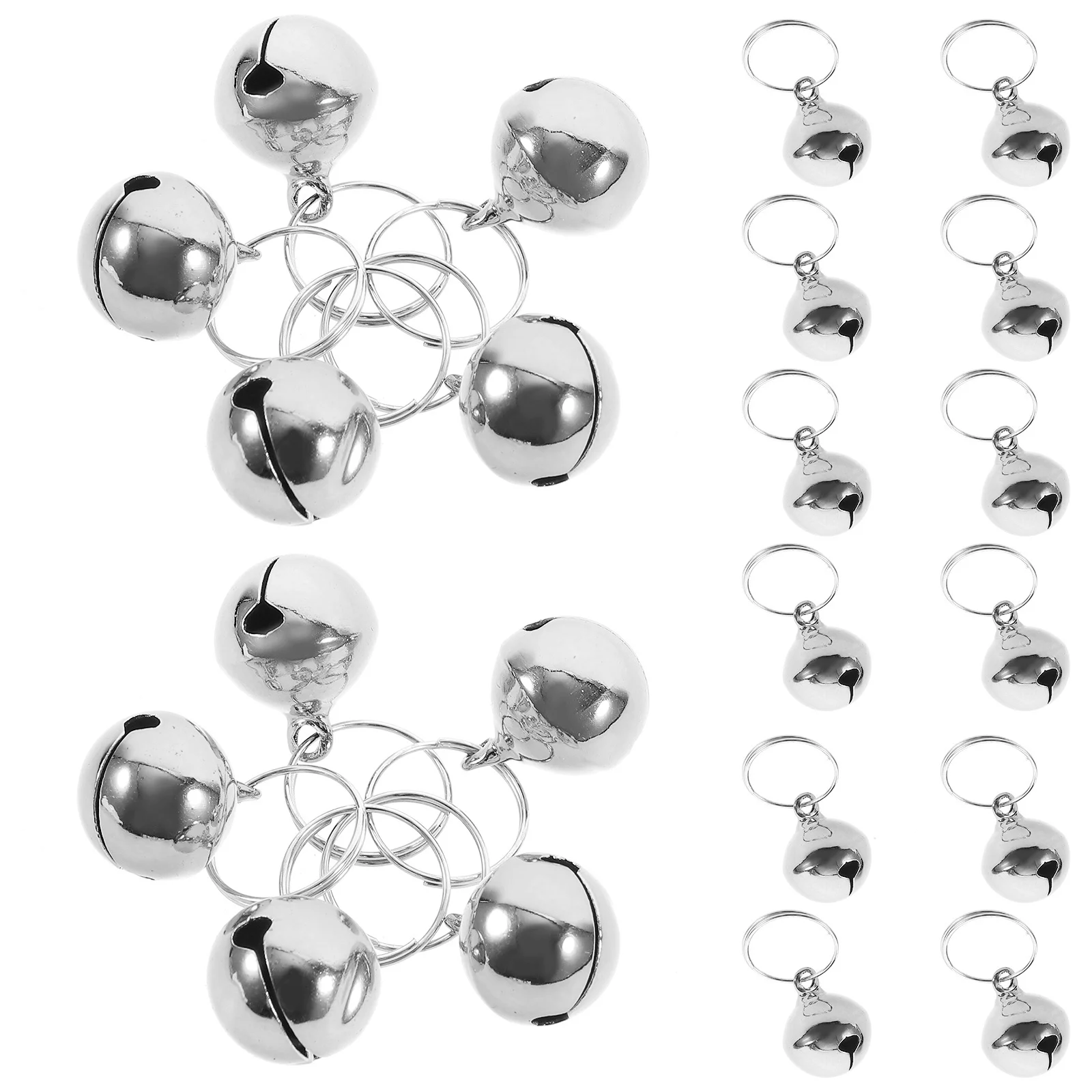 

24Pcs Metal Bell Pendants Bells for DIY Crafts Festival Party Pet Collar Decoration Small Hanging Bells