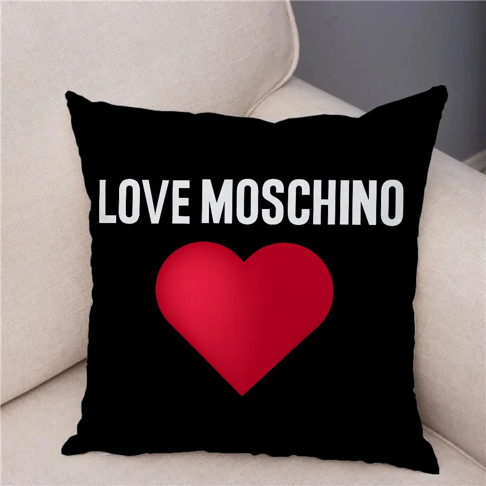 MOSCHINO Decorative Pillow Covers for Sofa Cushions Covers Cushion Cover 40x40cm Twin Size Bedding Couch Pillows for Bedroom