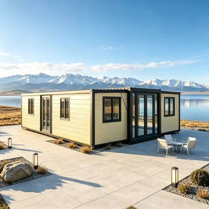 20ft/40ft Luxury Expandable Foldable Container House For Villa Office 2/3/4 Bedroom With Interior Finishing And Floor Heating