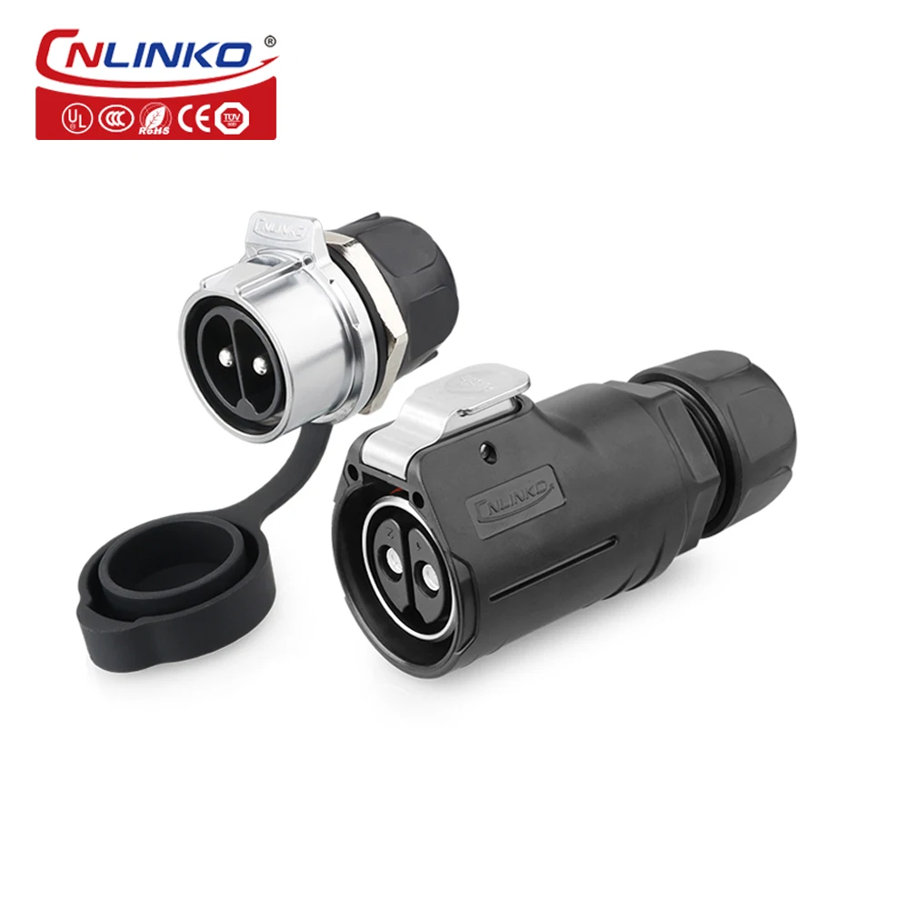 CNLINKO M28 50A 500V AC Power Industrial Connector Waterproof Female Male Plug Socket LP28 Circular Electrical Cable Connector