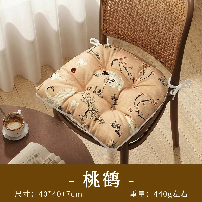 Nieuwe stoelkussen in Chinese stijl, geschikt voor alle seizoenen, universeel voor gebruik in de woonkamer, als decoratie voor eetkamerstoelen, hoefijzervormig, antislip.