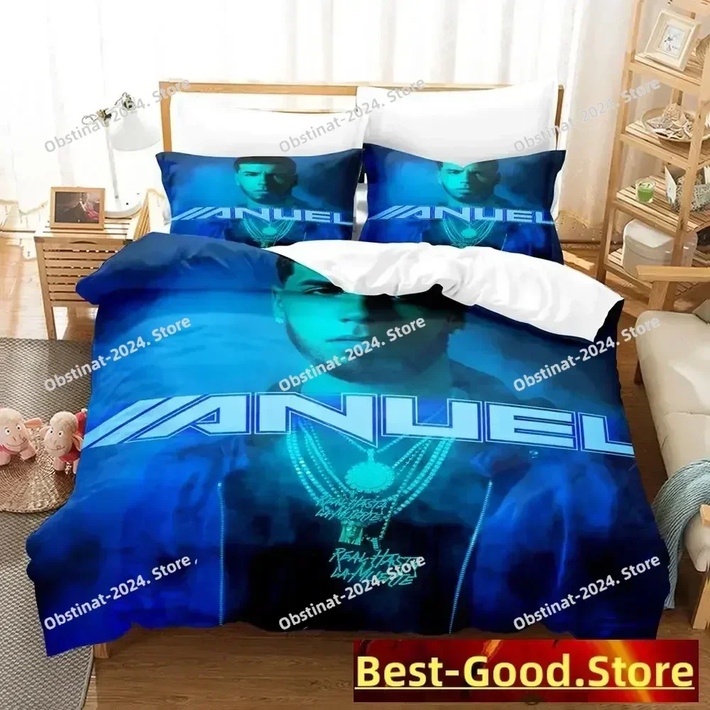3D Anuel Aa Real Hasta La Bedding Set Single Twin Full Queen King Size Bed Set Aldult Kid Bedroom Duvetcover Set parure de lit