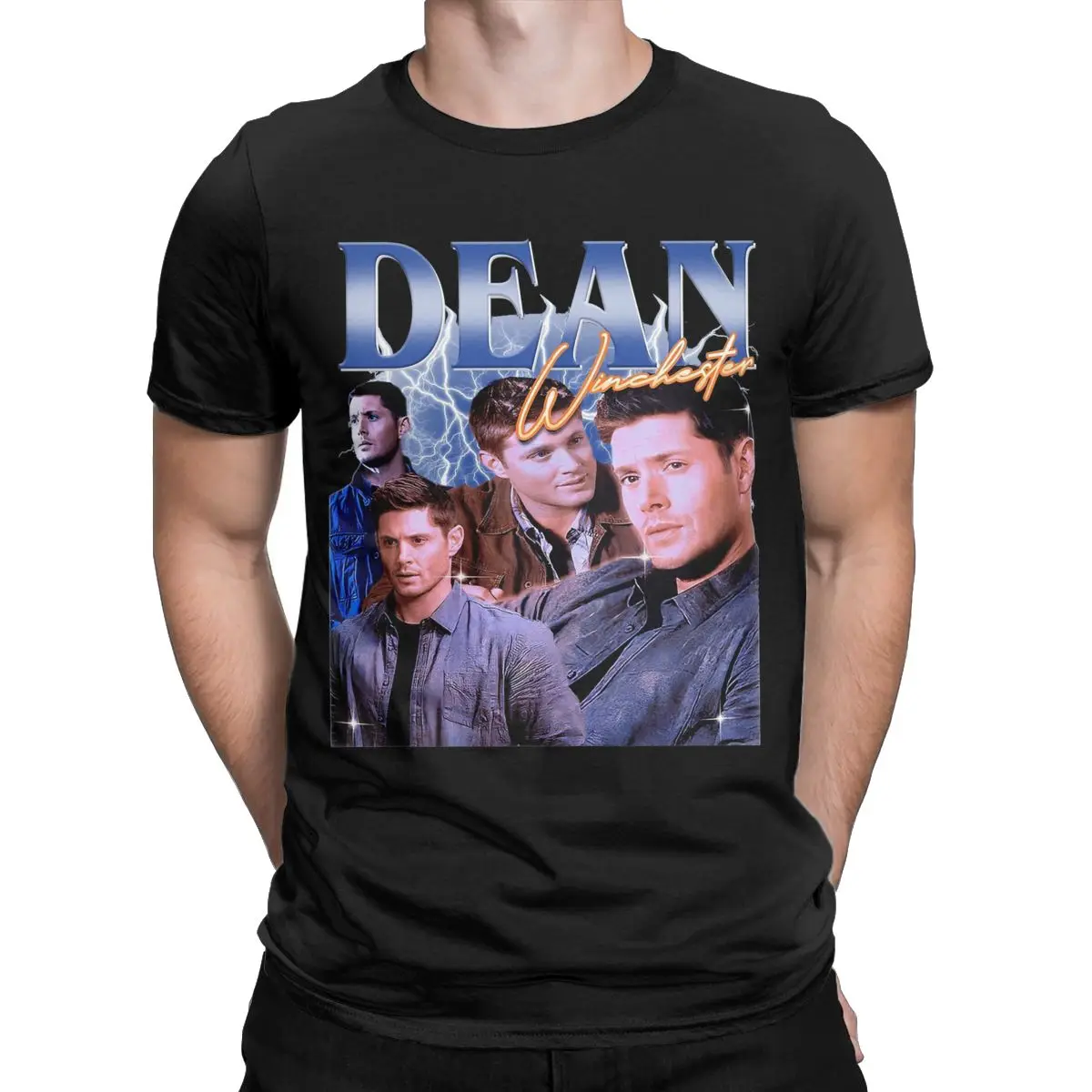 Men Supernatural Dean T Shirt Cotton Clothing Amazing Short Sleeve Crew Neck Tee Shirt Graphic T-Shirts