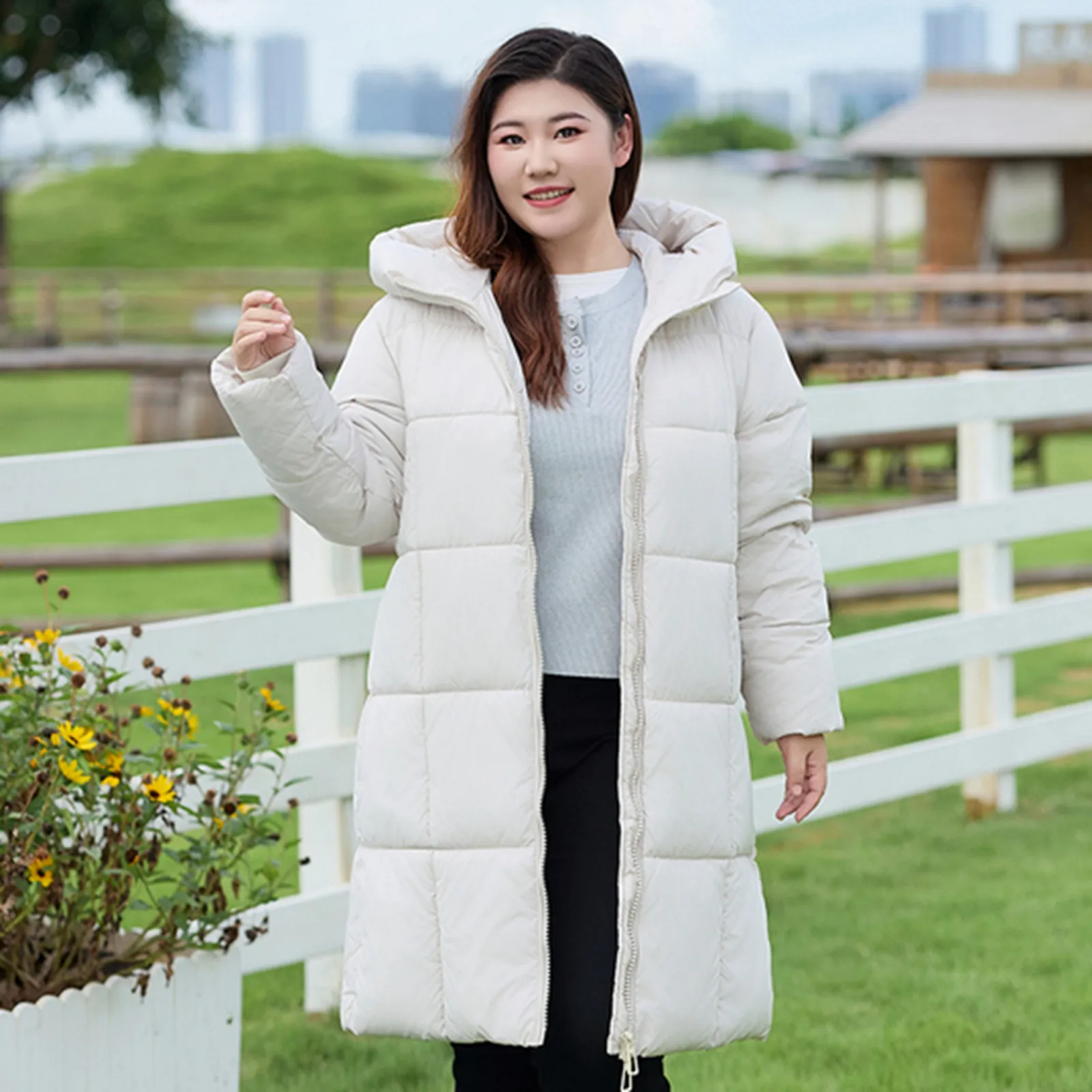 Warm Winter Hooded Long Puffer Women Parkas Chaqueta Thick Cotton Padded Windproof Parcas Overcoat Casual Loose Snow Wear Jaquet