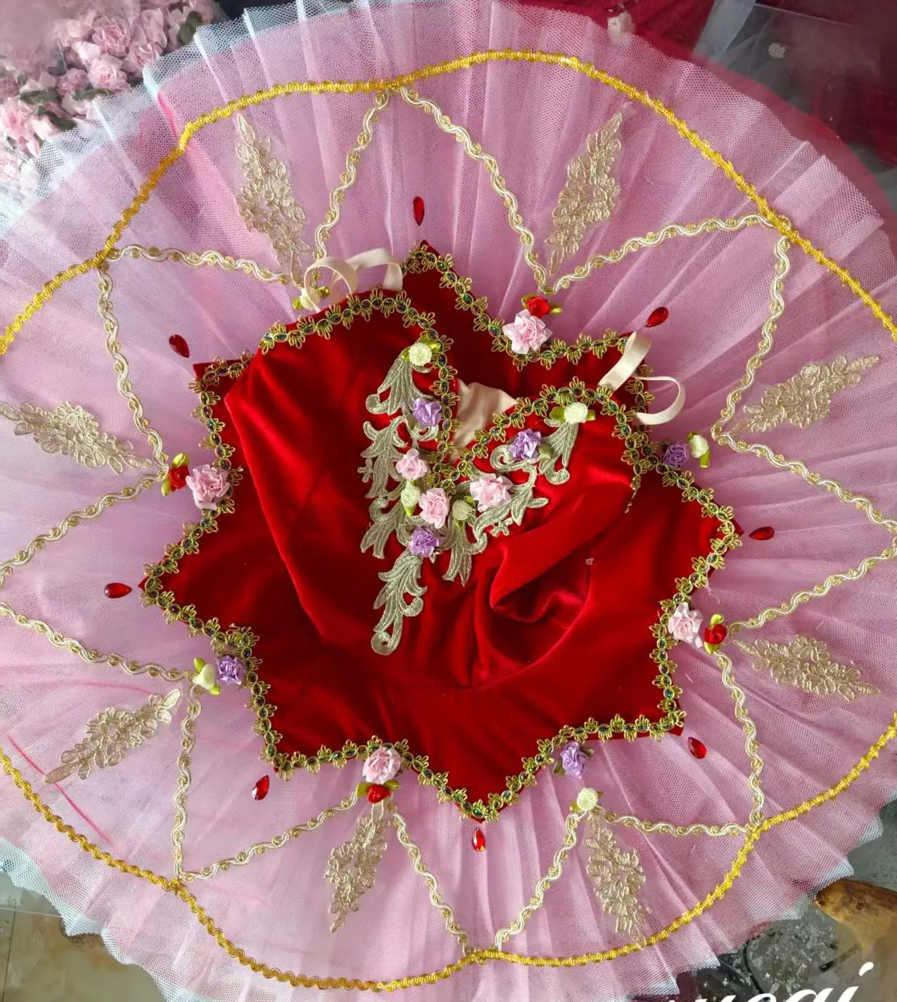 Tutús de balé profissional vermelho, meninas, crianças, competição, patinação artística, vestido adulto, mulher, roupas de balé, prato, tutus, roupa de jantar