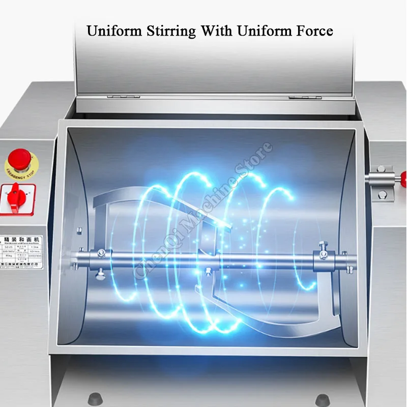 خلاط العجين الكهربائي آلة تقليب المعكرونة 15 كجم خلاط طعام أوتوماتيكي تجاري صنع الخبز الدقيق حامل العجن عن طريق البحر