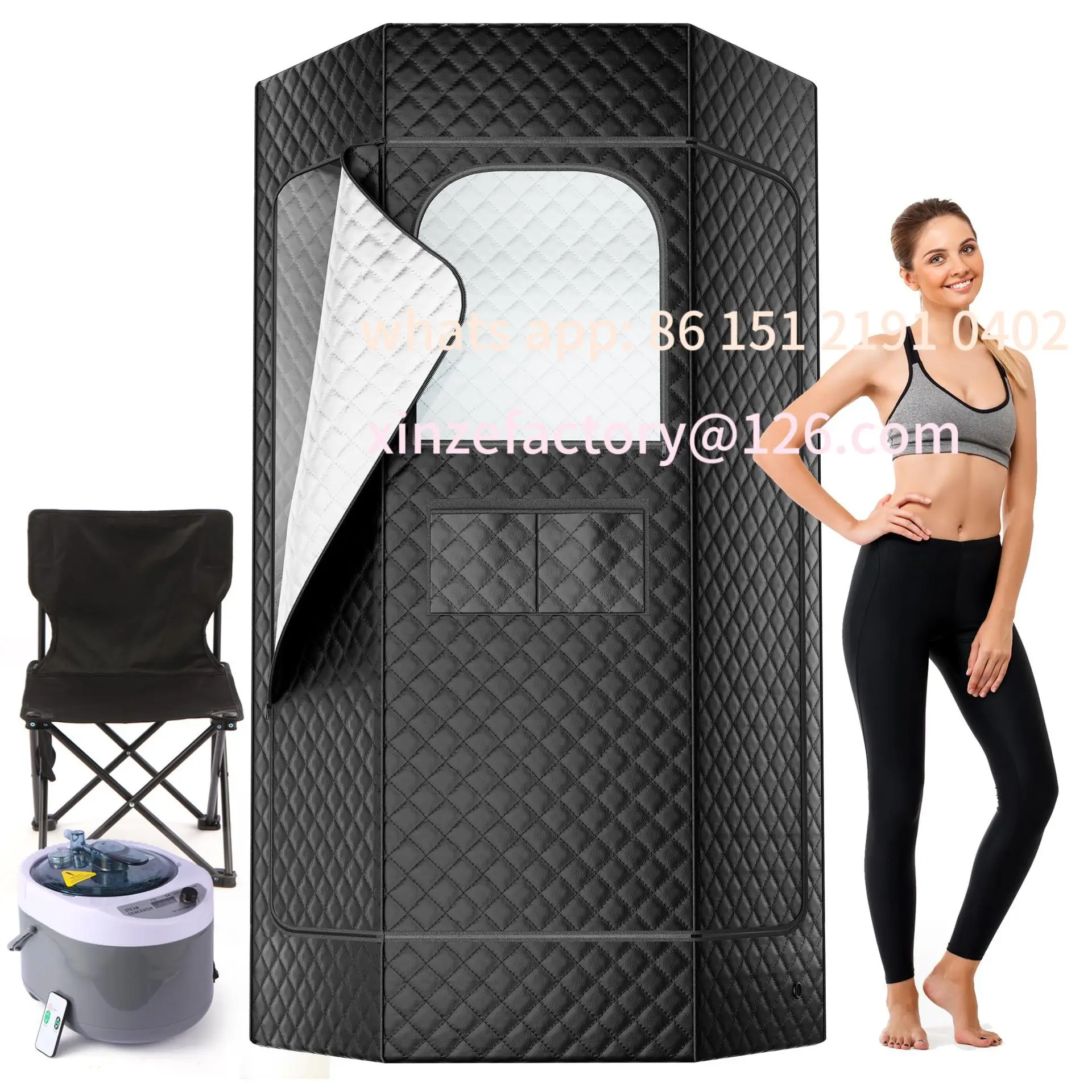 Customizable Home Sauna Box Folding Fumigator Full Body Steam Box Portable Sauna Health Steam Room Bath Box