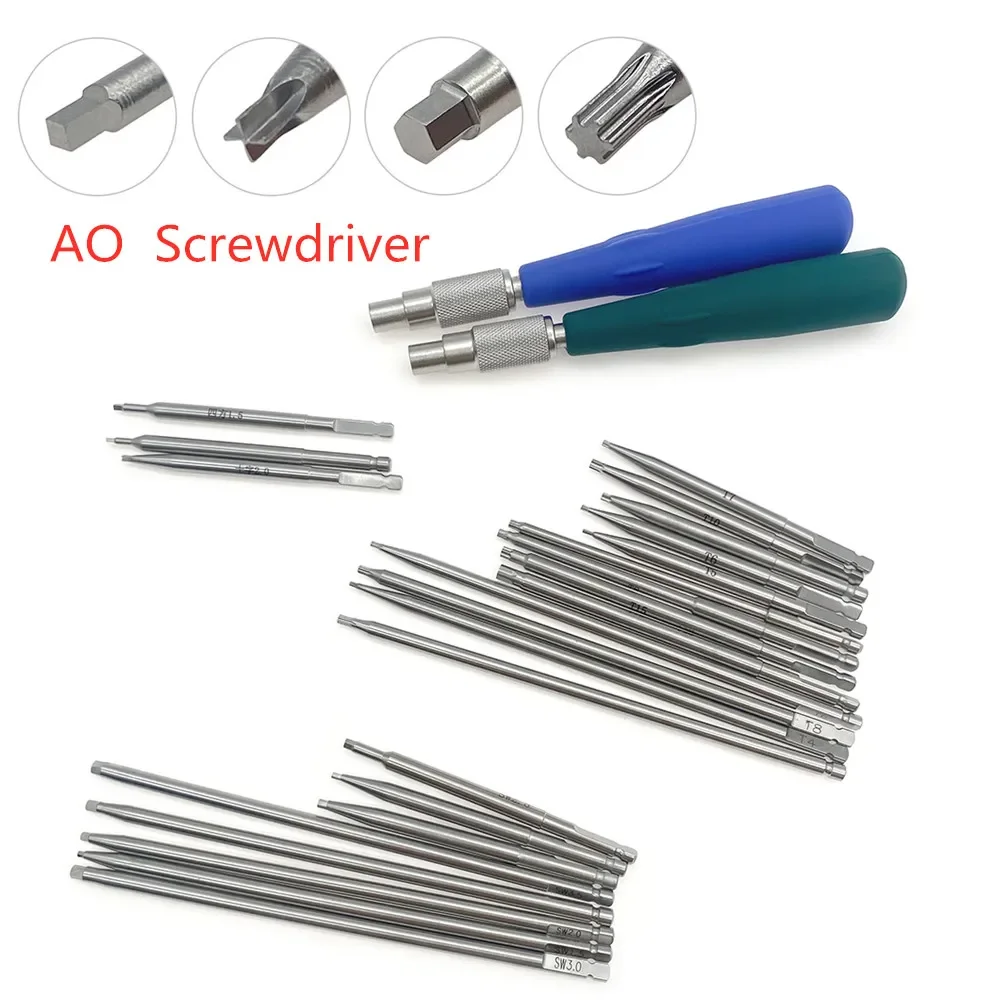 Orthopedic screwdriver nail hexagon driver Plum star screwdriver bone screw driver AO quick coupling handle extractor Removal