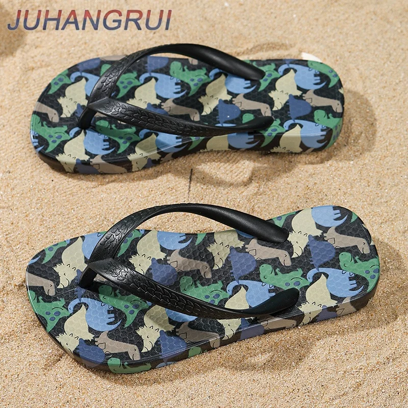 Toddler Flip Flops Shoes Little Kid Cute Sandals with Back Strap Boys Girls Shoes for Beach EVA Soft Sole Indoor Bathing Slipper - view 5