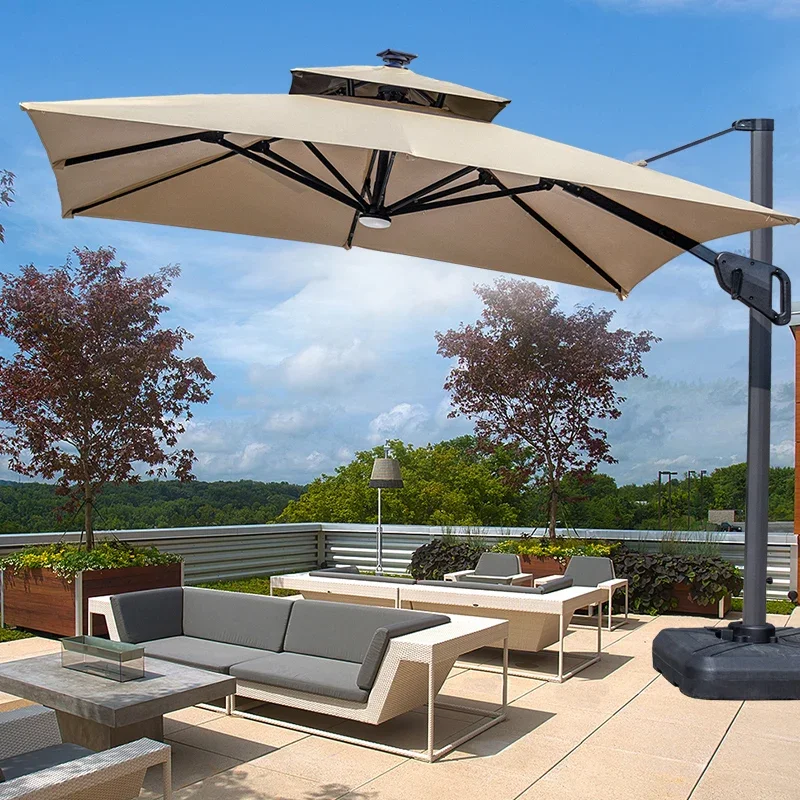 The product can be customized. Outdoor parasol courtyard terrace garden